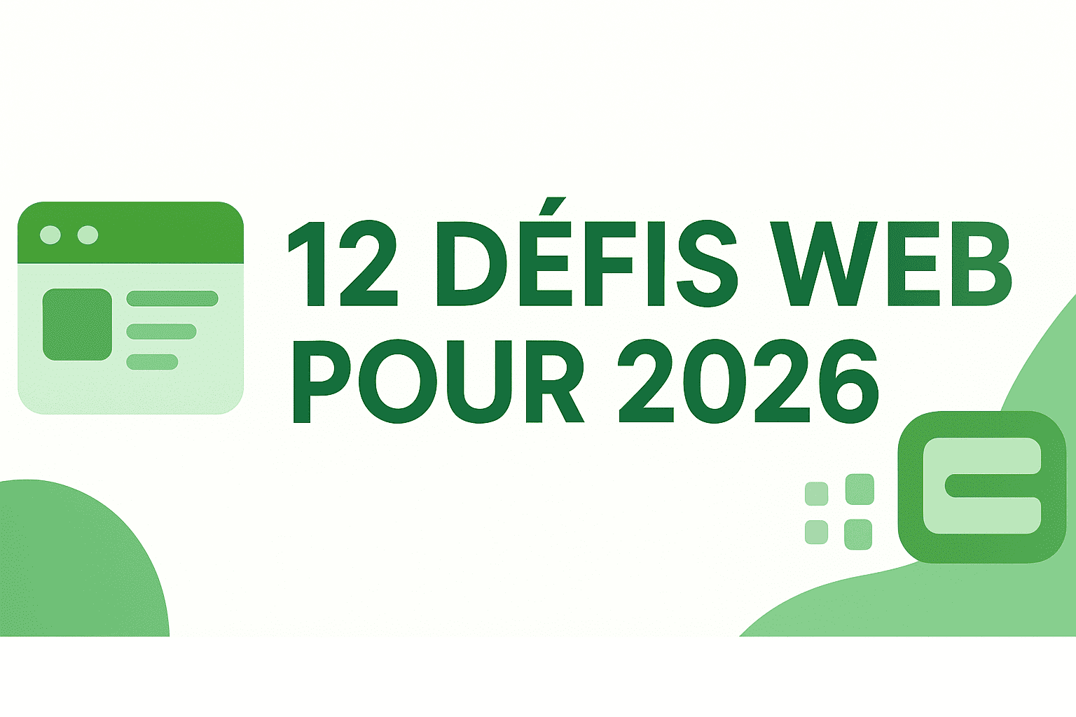 12 défis web pour 2026