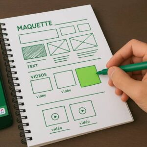 Maquette pour site web et appli